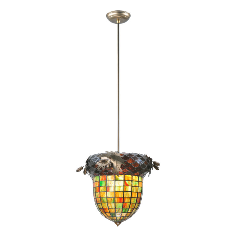 Antique Copper and Glass Globe Indoor/Outdoor Pendant Light