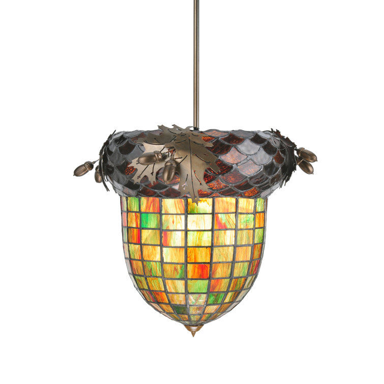 Antique Copper and Glass Globe Indoor/Outdoor Pendant Light