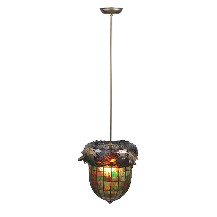 Antique Copper and Glass Globe Indoor/Outdoor Pendant Light