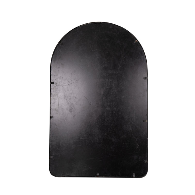 Elegant Rectangular Wall Mirror with Gold Metal Frame