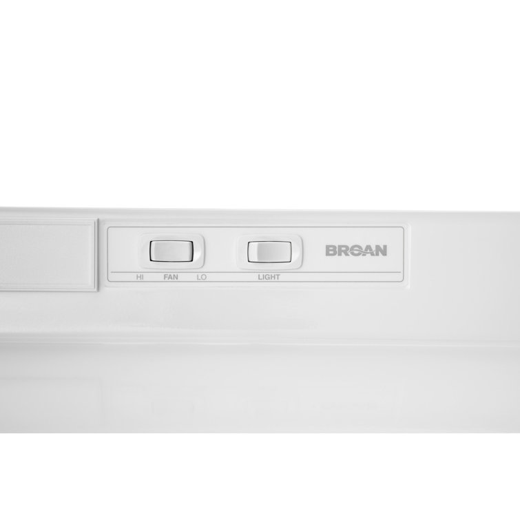 Broan-NuTone 36" White Steel Convertible Under Cabinet Range Hood