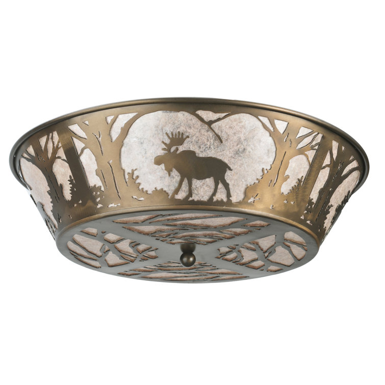 Copper Globe 4-Light Indoor/Outdoor Flush Mount