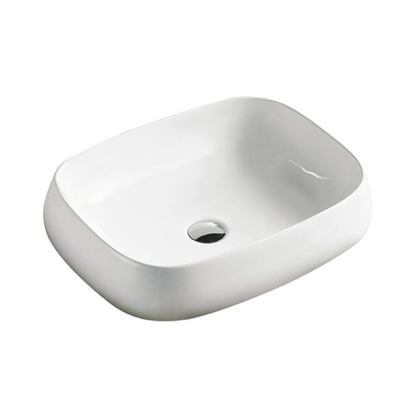 Chateau 22" Glossy White Ceramic Vessel Sink