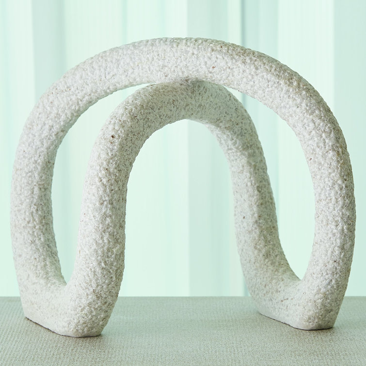 Hand-Carved Solid Marble Bold Knott Statue