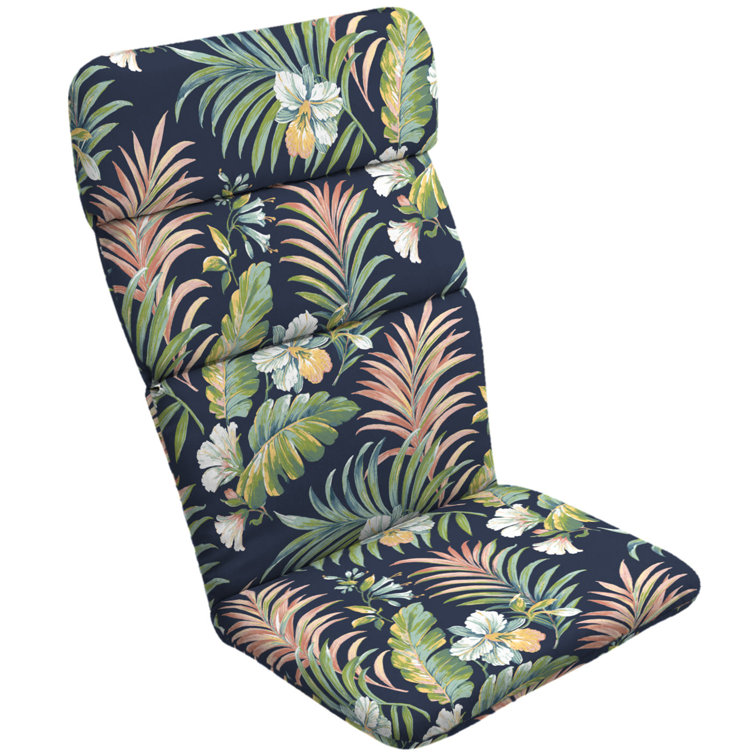 Simone Blue Tropical Outdoor Adirondack Chair Cushion