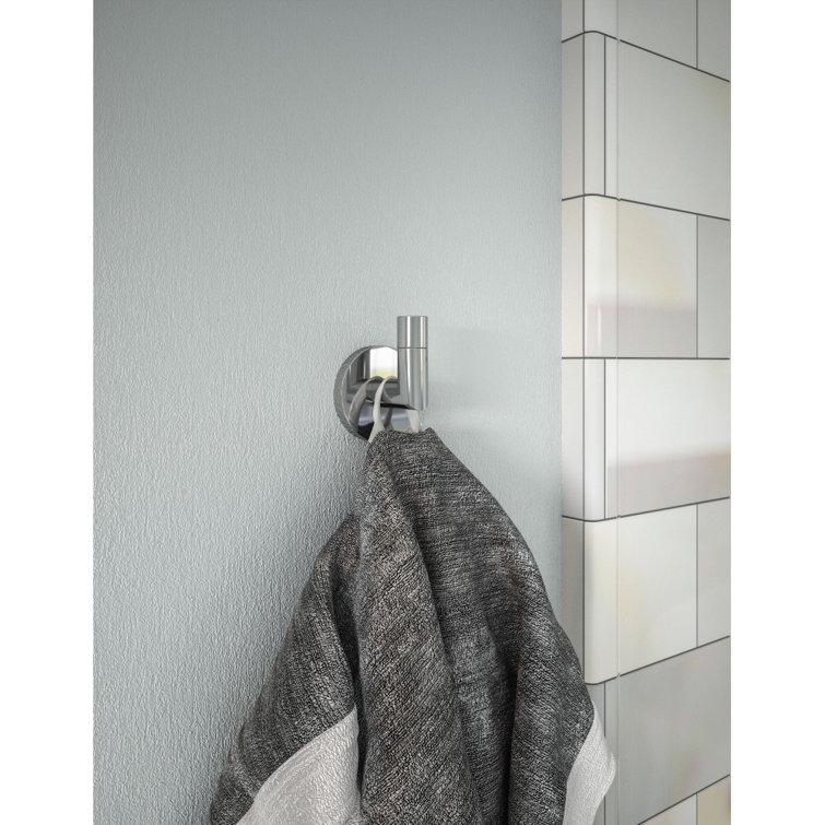 Graz Polished Chrome Modern Wall-Mounted Robe Hook
