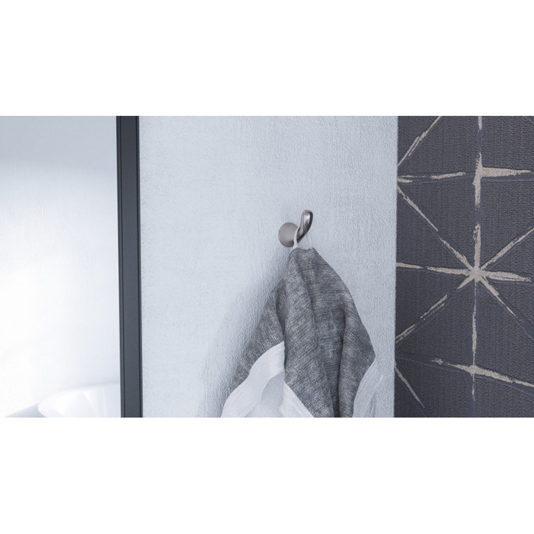 Brushed Nickel Zinc Bathroom Robe Hook