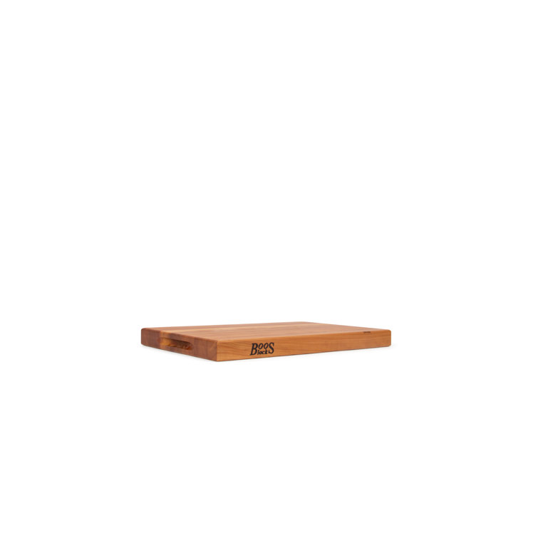Maple Wood Reversible Cutting Board with Hand Grips, 18 x 12 Inches