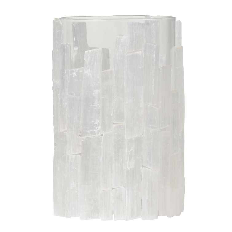 Elegant Crystal-Look Glass Hanging Lantern, 8" H x 5" W