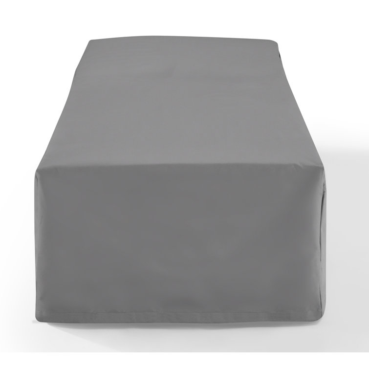 Gray Heavy-Duty Vinyl Outdoor Chaise Lounge Cover