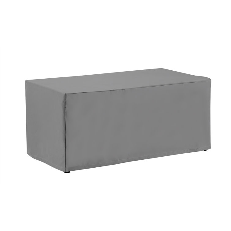 Gray Heavy-Duty Vinyl Outdoor Rectangular Table Cover