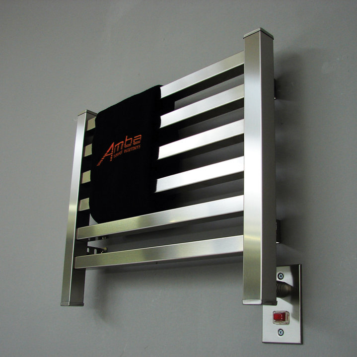 Polished Nickel Wall Mounted Stainless Steel Towel Warmer