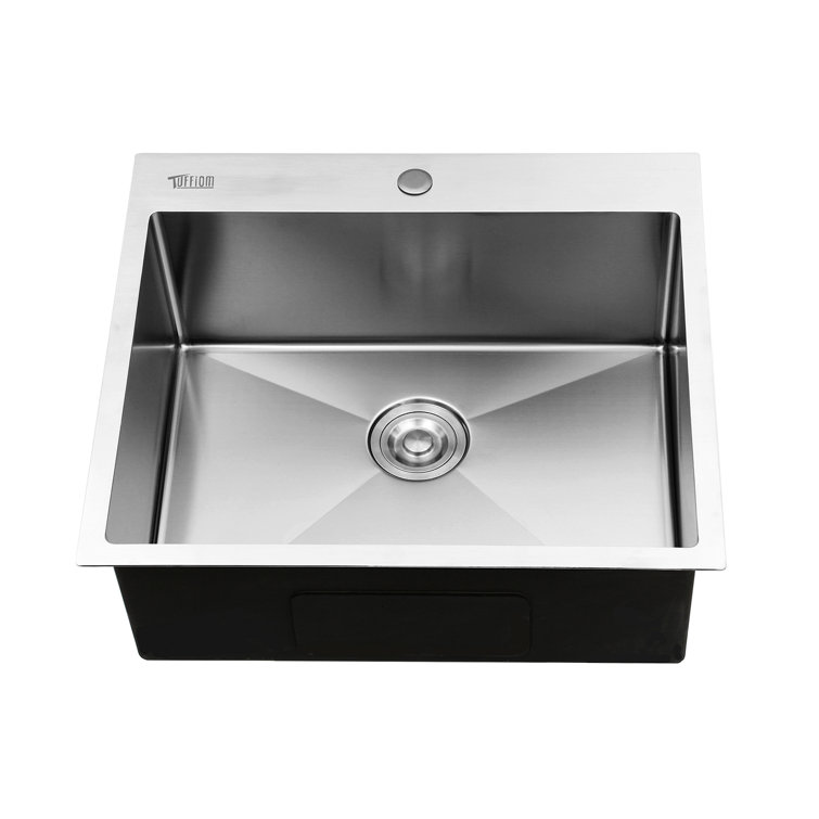 25 Inch Stainless Steel Single Bowl Drop-In Bar Sink