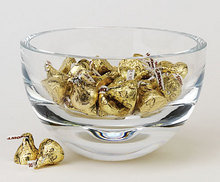 Penelope Clear Handcrafted Glass Candy Bowl