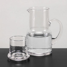 Clear Crystal 2-Piece Carafe and Glass Set