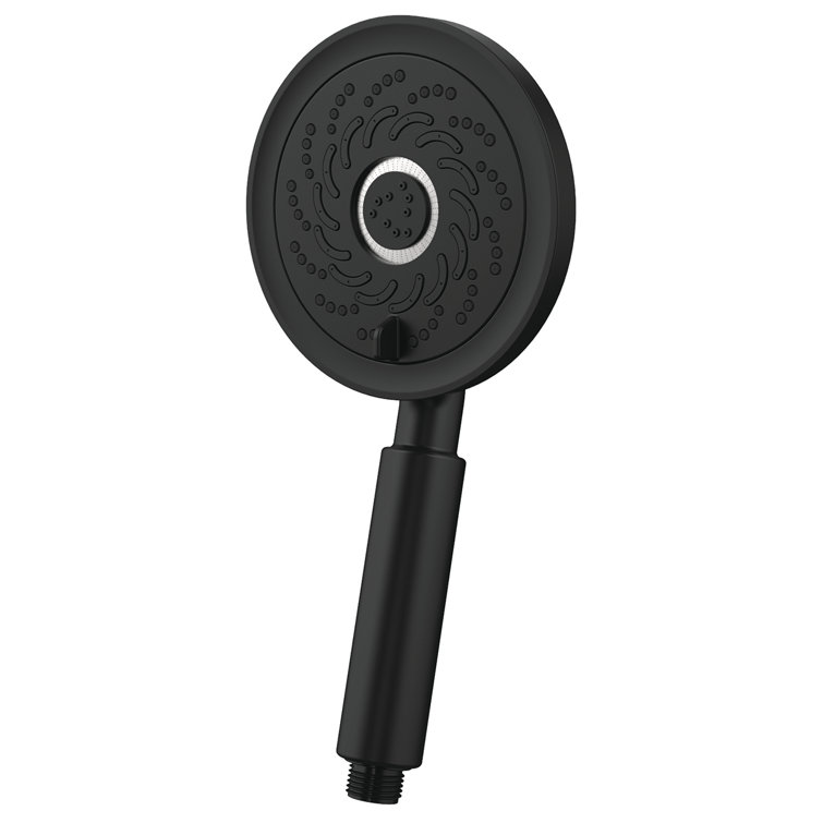 Matte Black Multi-Function Handheld Shower Head with Hose