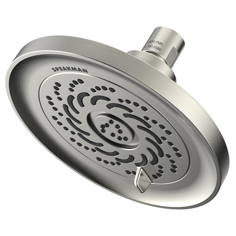 Pulse Rain Brushed Nickel Wall Mounted Shower Head