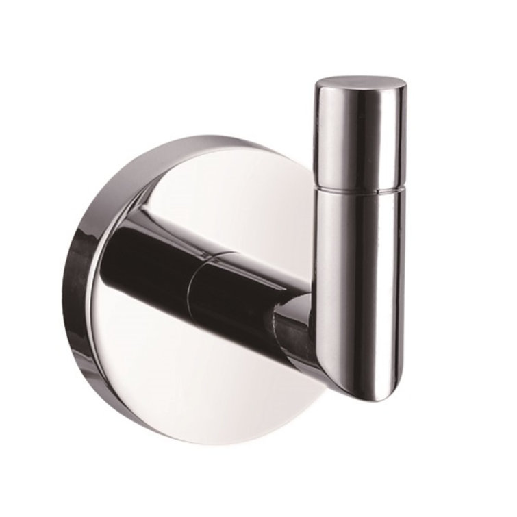 Graz Polished Chrome Modern Wall-Mounted Robe Hook