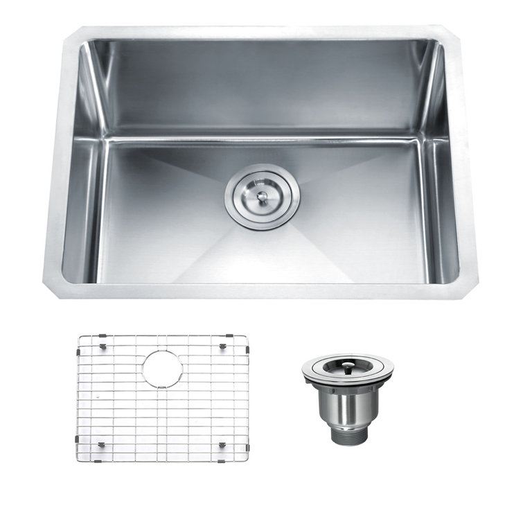 23'' Stainless Steel Undermount Single Bowl Kitchen Sink