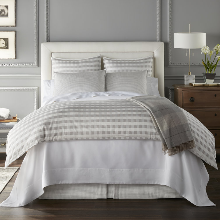 Luxurious Merino Wool Fringed Throw Blanket in Blue