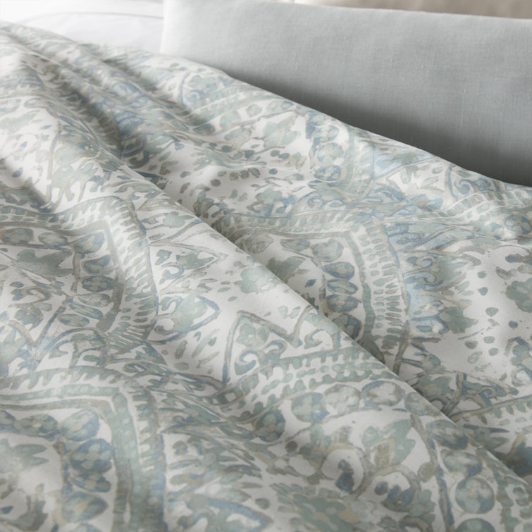 Seville Platinum Cotton Twin Duvet Cover