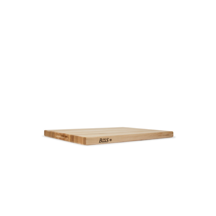 Maple Wood Reversible Cutting Board with Hand Grips, 18 x 12 Inches