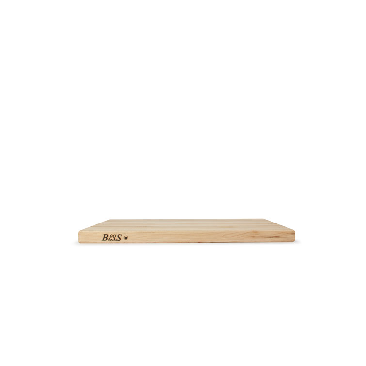 Maple Wood Reversible Cutting Board with Hand Grips, 18 x 12 Inches
