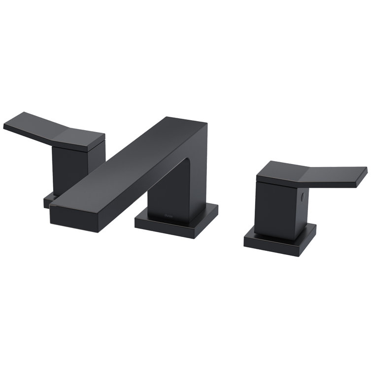 Satin Black Two-Handle Roman Tub Trim Kit