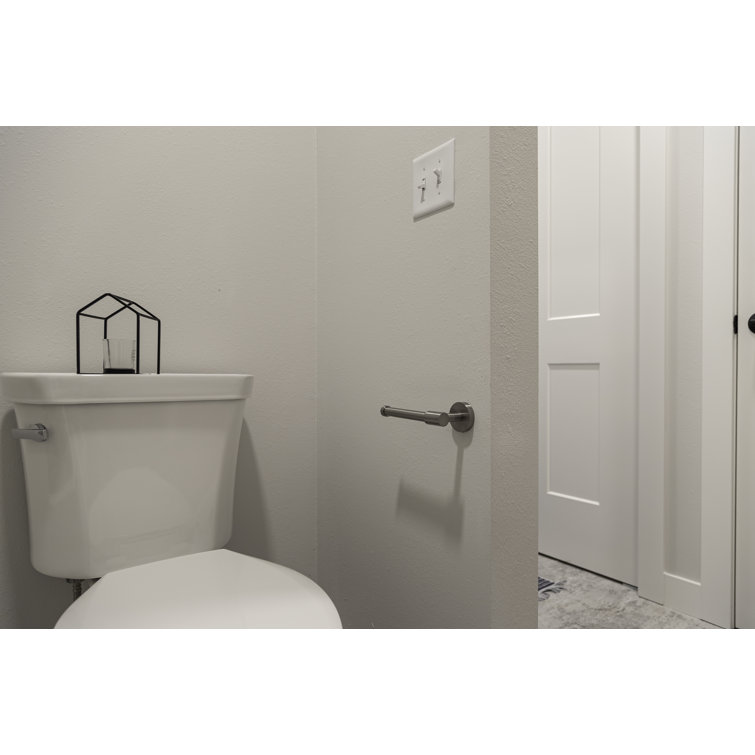 Satin Nickel Modern Single Post Toilet Paper Holder