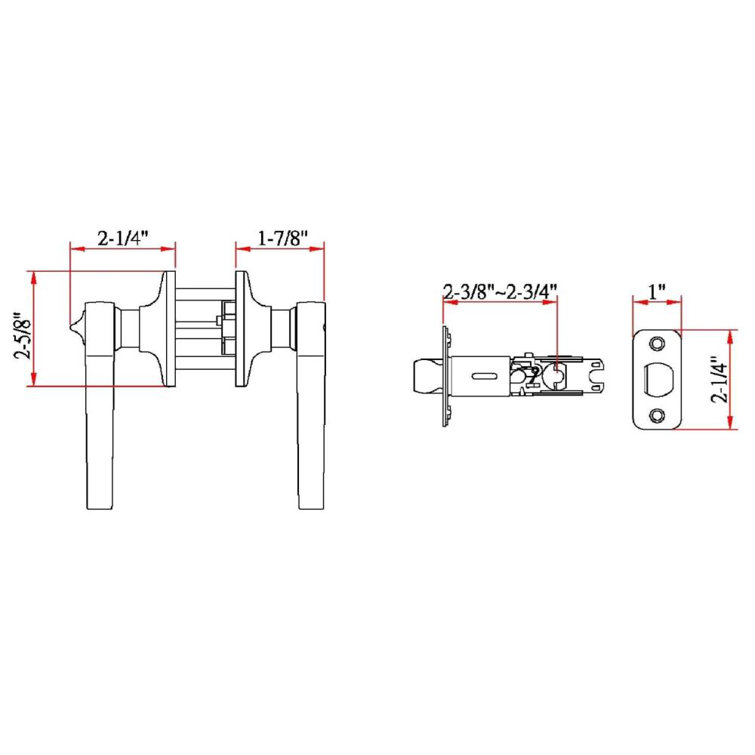 Oil Rubbed Bronze Universal Privacy Door Lever