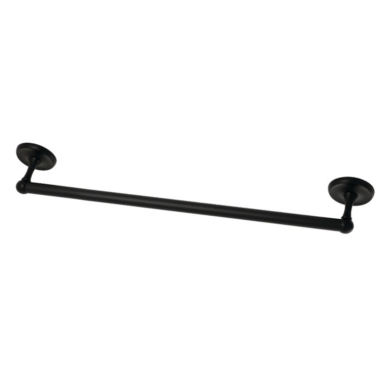 Matte Black 18-Inch Wall Mounted Towel Bar