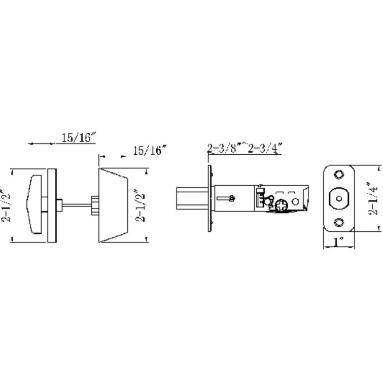 Oil-Rubbed Bronze Single Cylinder Deadbolt with 2-Way Latch