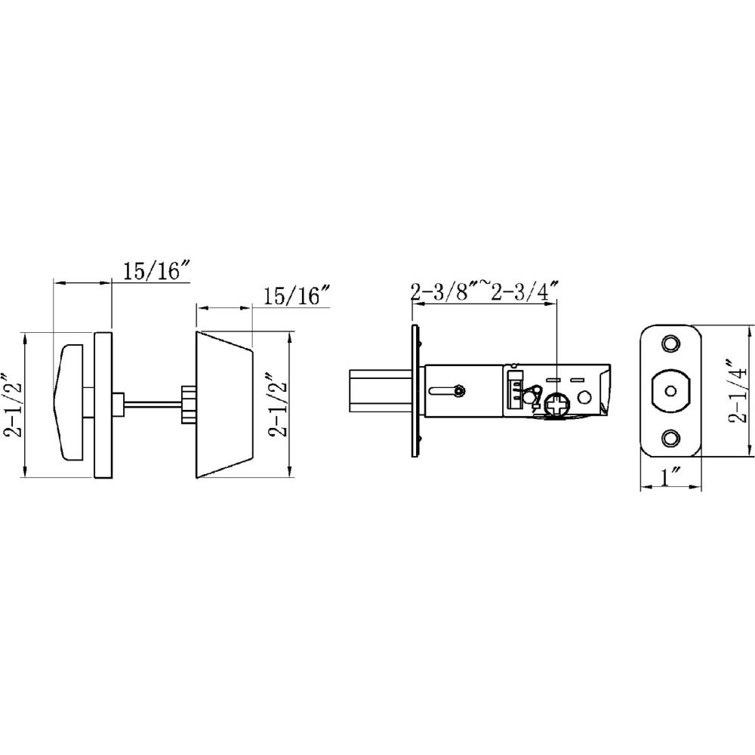 Oil-Rubbed Bronze Single Cylinder Deadbolt with 2-Way Latch