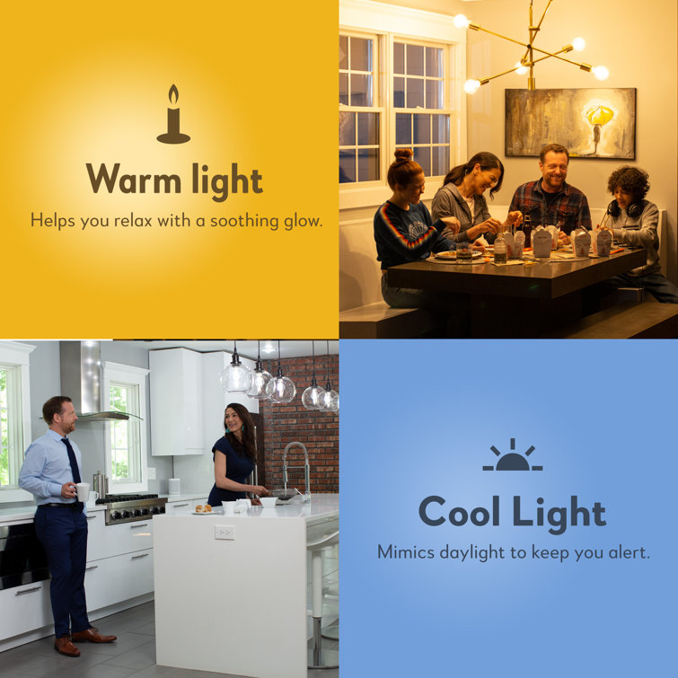 Solana Smart G25 Edison-Style Dimmable LED Bulb, 2-Pack, White