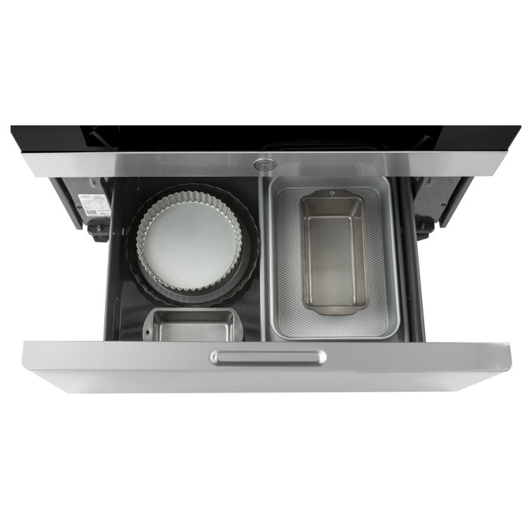 30" Black and Stainless Steel Freestanding Electric Range