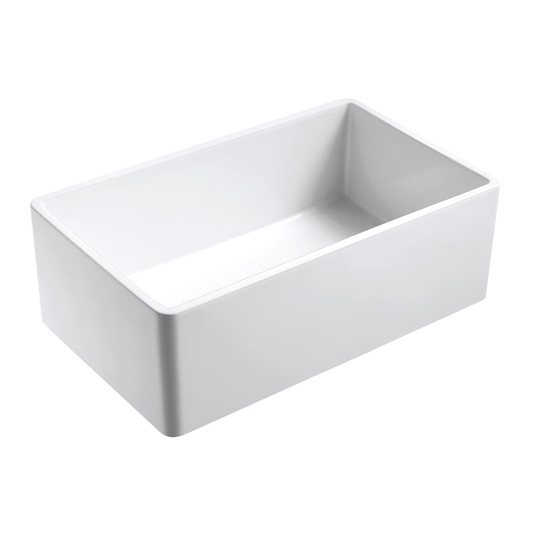Empire Industries 33" White Fireclay Farmhouse Kitchen Sink