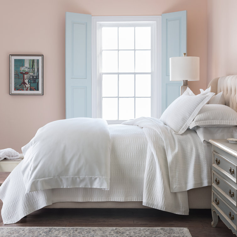 Newport Tailored White Cotton King Lightweight Blanket