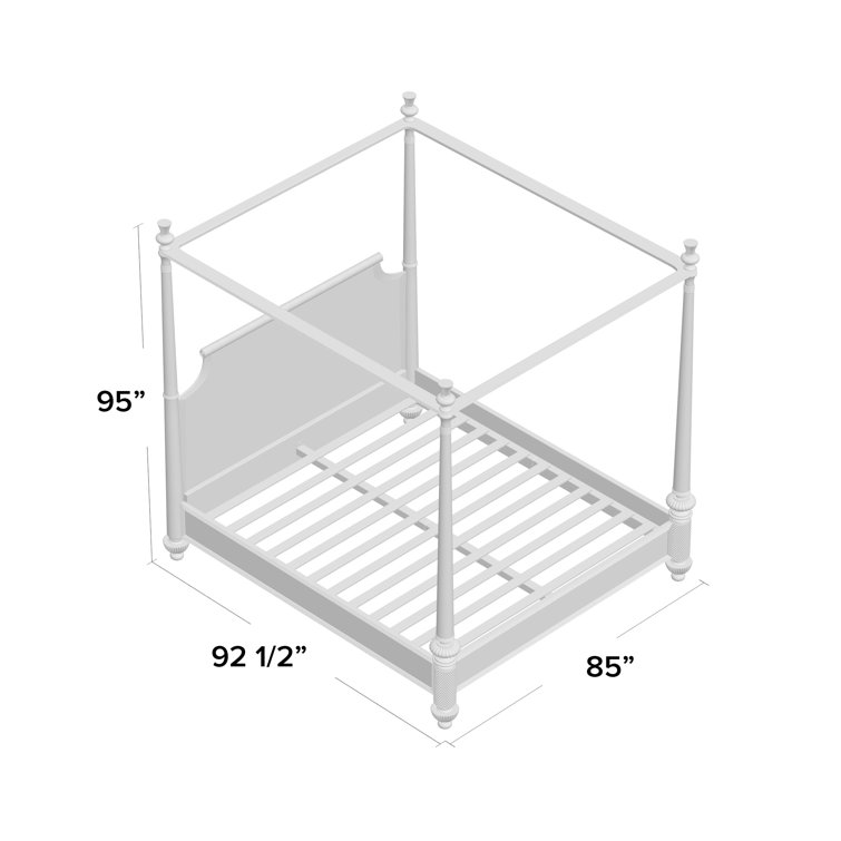 Transitional Brown Upholstered California King Canopy Bed with Storage