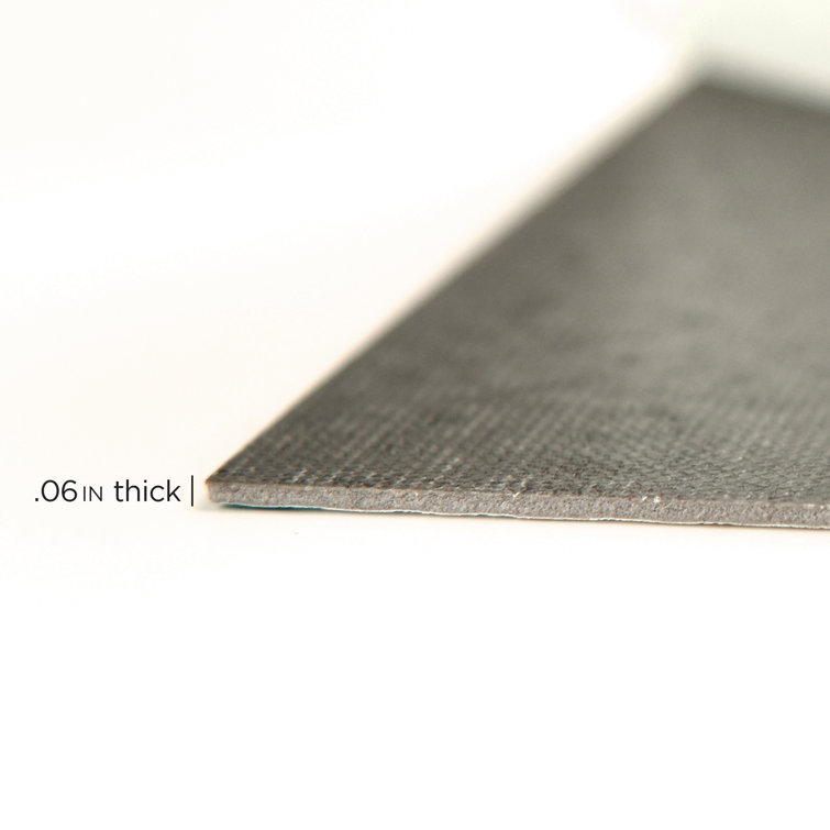 Arbor 12'' x 12'' Black and Tan Vinyl Peel and Stick Floor Tiles