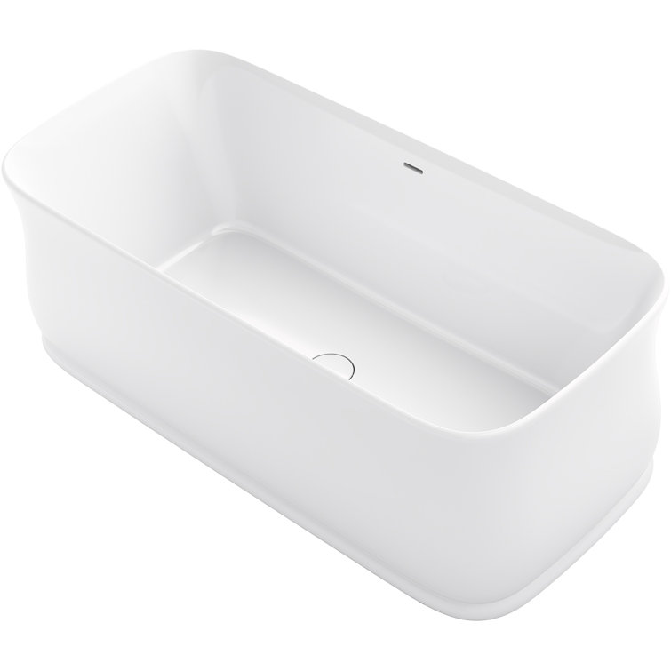 Imperator 66" White Acrylic Freestanding Bath