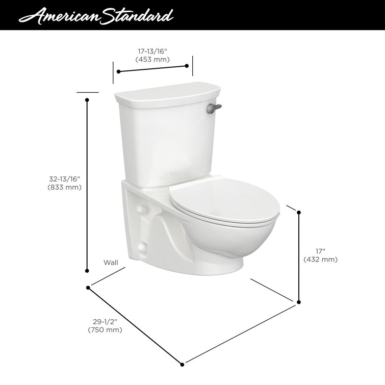 Glenwall VorMax White Elongated Wall Mounted Toilet