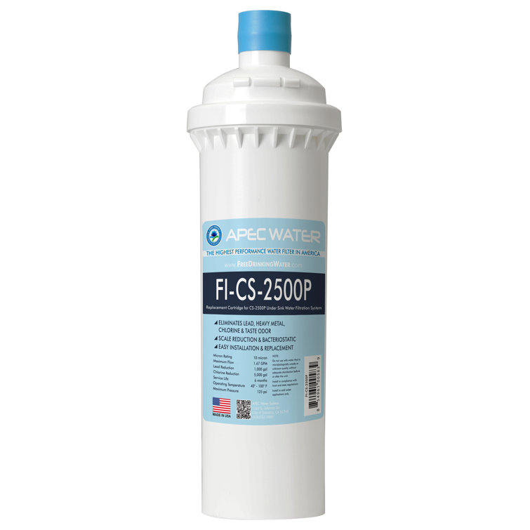 White Carbon Under-Sink Replacement Water Filter Cartridge