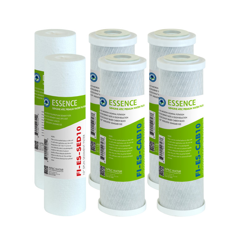 High Capacity 10-Inch Replacement Water Filter Set