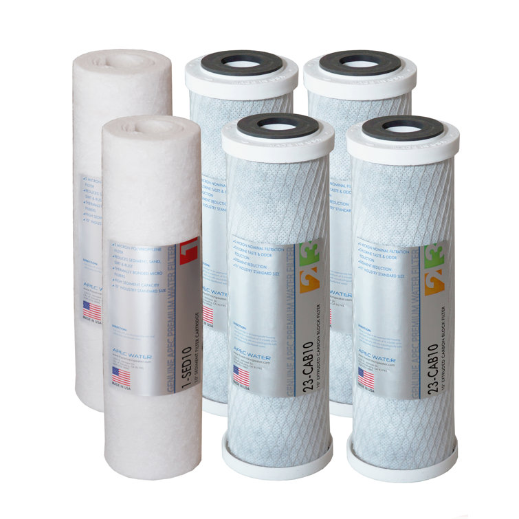 High Capacity 6-Pack Carbon Block Replacement Filters