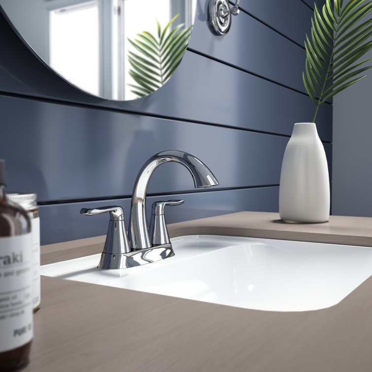 Piccolo Chrome 2-Handle Centerset Bathroom Faucet