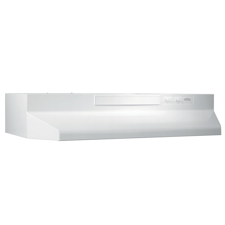 Broan-NuTone 36" White Steel Convertible Under Cabinet Range Hood