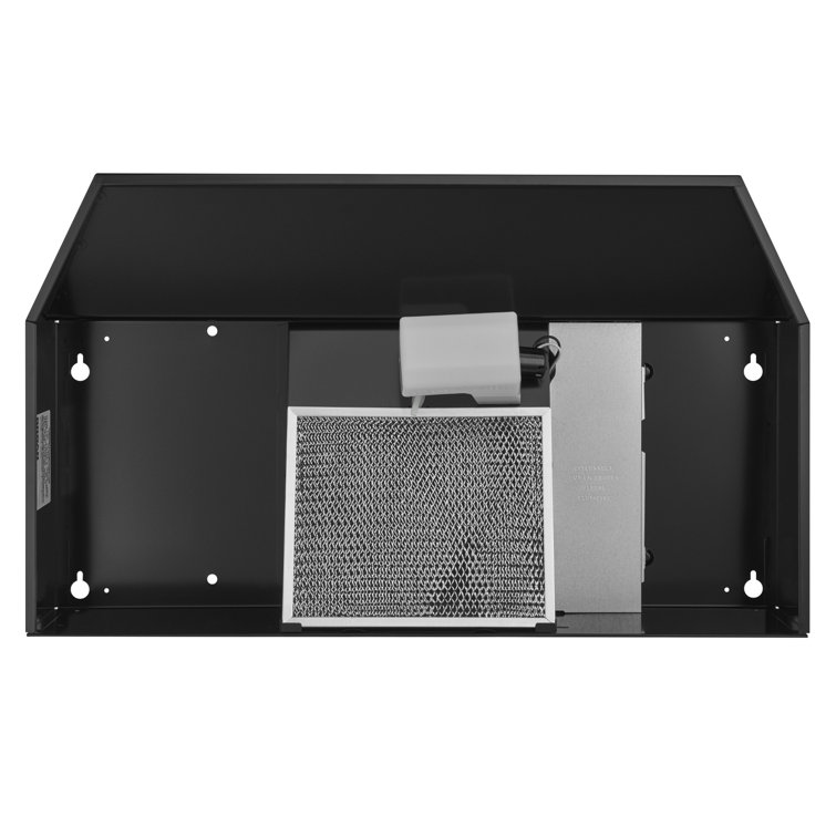 Broan 36" Black Convertible Under Cabinet Range Hood with Charcoal Filter