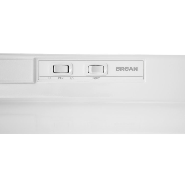 Broan-NuTone 36" White Steel Convertible Under Cabinet Range Hood