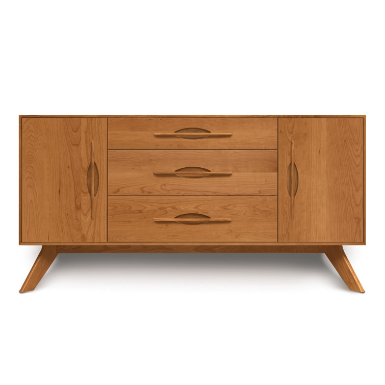 Audrey 66'' Natural Cherry Solid Wood Sideboard