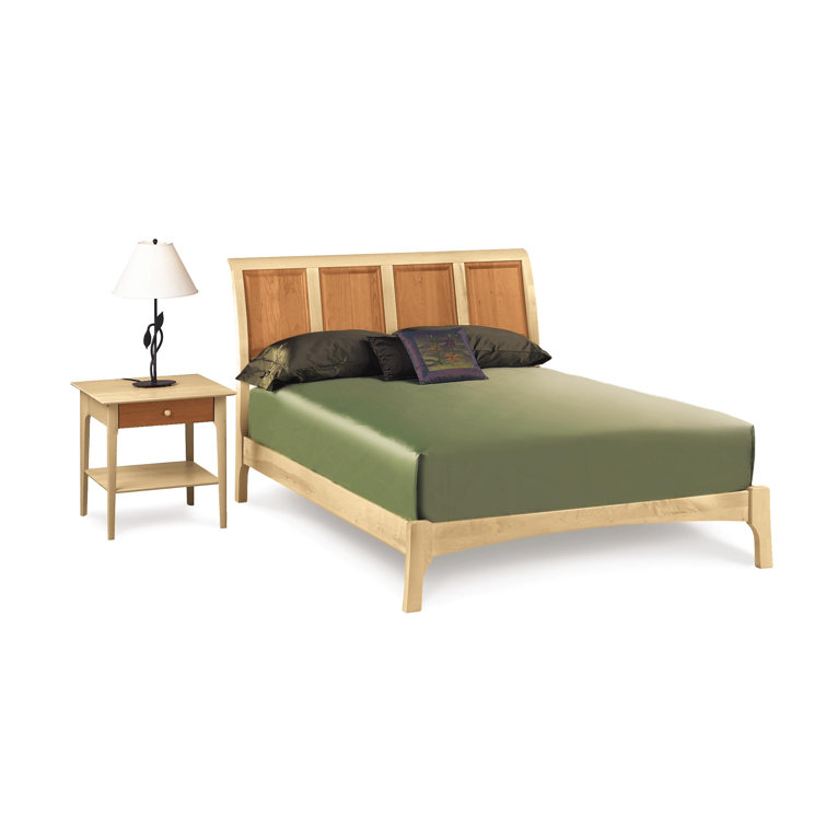 Sarah 24" Maple and Cherry Solid Wood Nightstand
